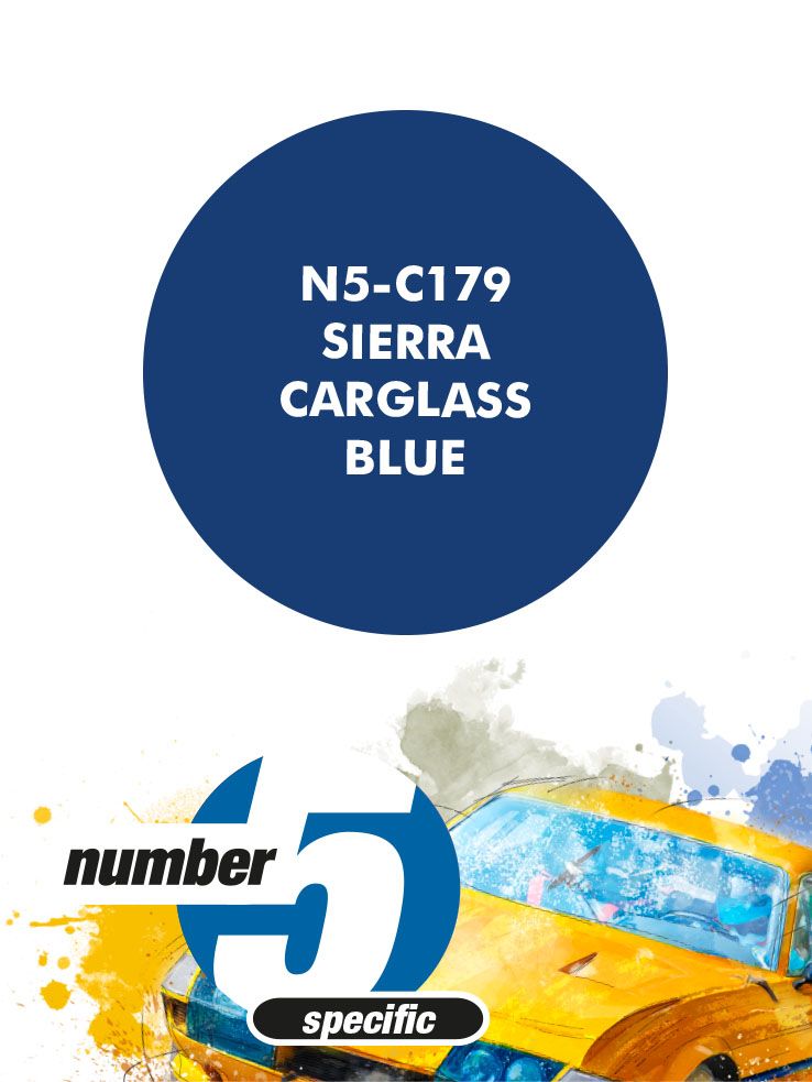 Number 5 N5-C179 Sierra Carglass/Autoglass Blue
