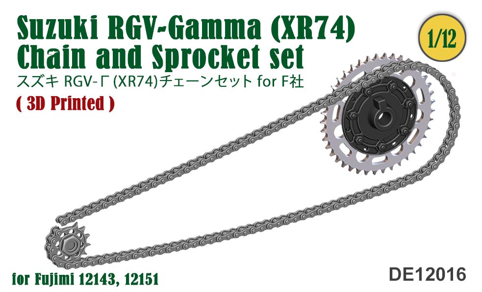 Fat Frog DE12016 Suzuki RGV-Gamma (XR74) Chain and Sprocket set