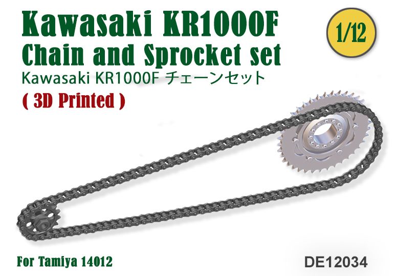 Fat Frog DE12034 Kawasaki KR1000F Chain and Sprocket set