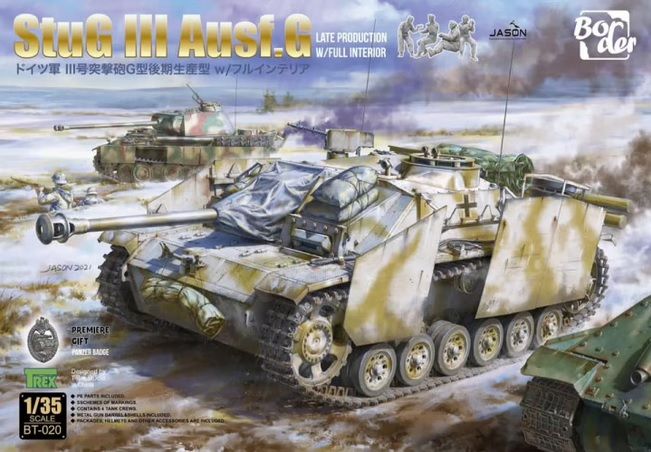 Border Model BT020 STUG III G WITH FULL INTERIOR AND FIGURES