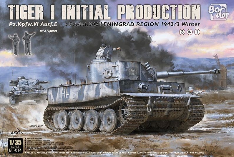 Border Model BT014 TIGER I INITIAL PRODUCTION S.PZ.ABT.502 LENINGRAD 1942/43