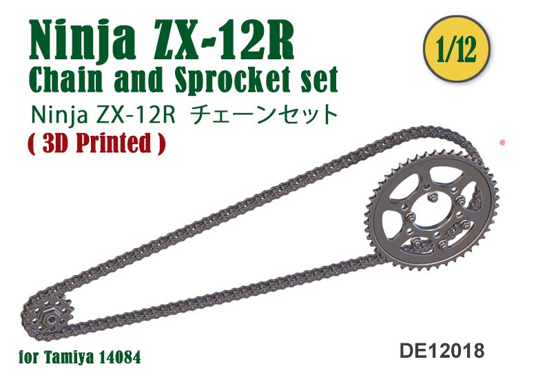 Fat Frog DE12018 Chain and Sprocket set for Ninja ZX-12R