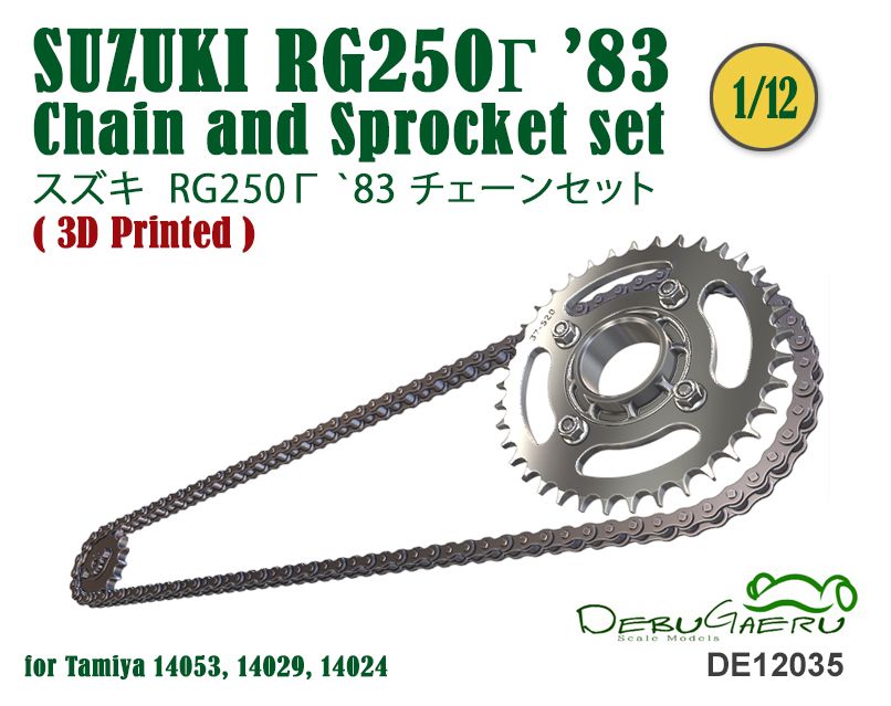 Fat Frog DE12035 RG250Γ '83 Chain and Sprocket set