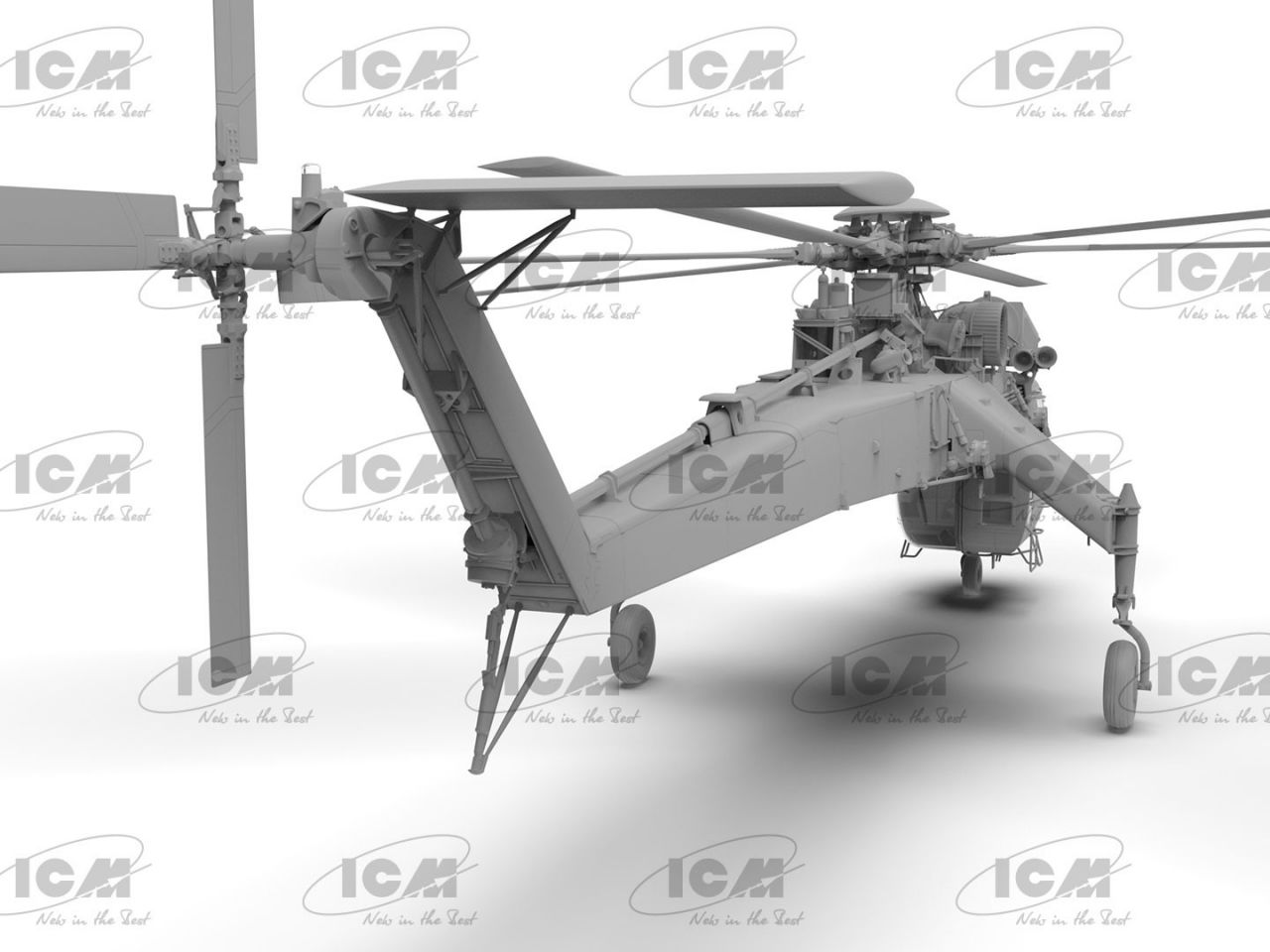 ICM 53054 Sikorsky CH-54A Tarhe, US heavy helicopter (100% new molds)