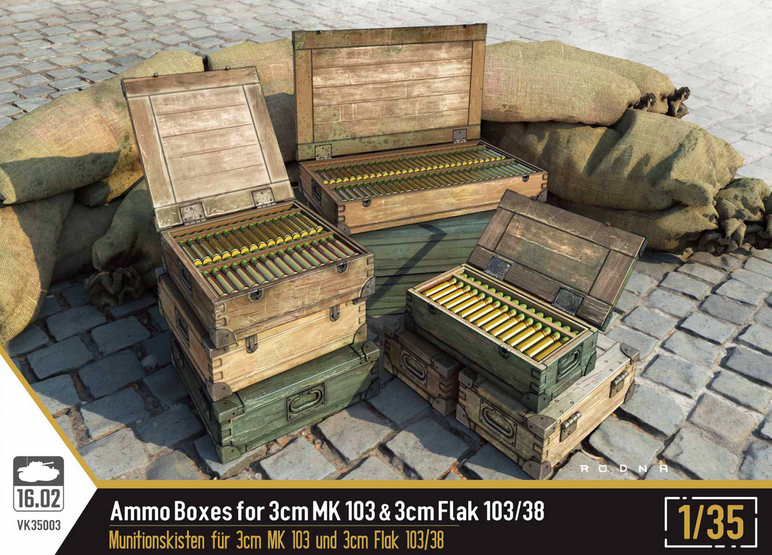 16.02 VK35003 Ammo Boxxes for 3cm MK103 Flak 103-38