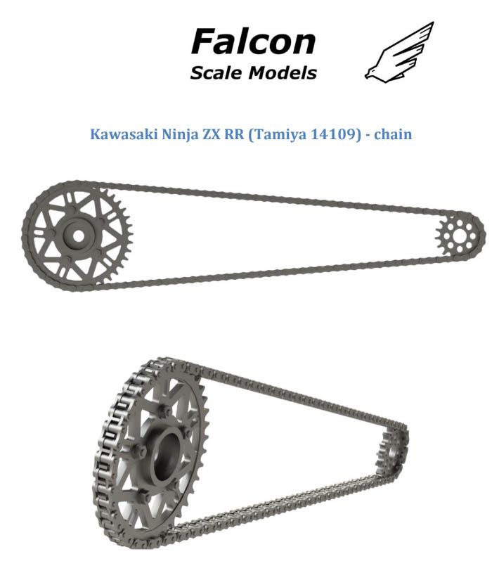Falcon Scale Models FSM24 Chain set for Kawasaki Ninja ZX-RR