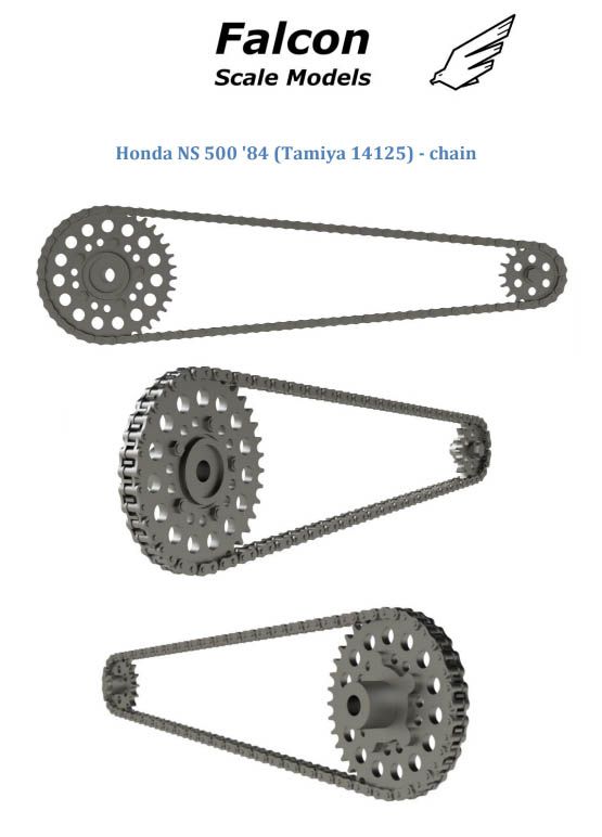 Falcon Scale Models FSM25 Chain set for Honda NS500