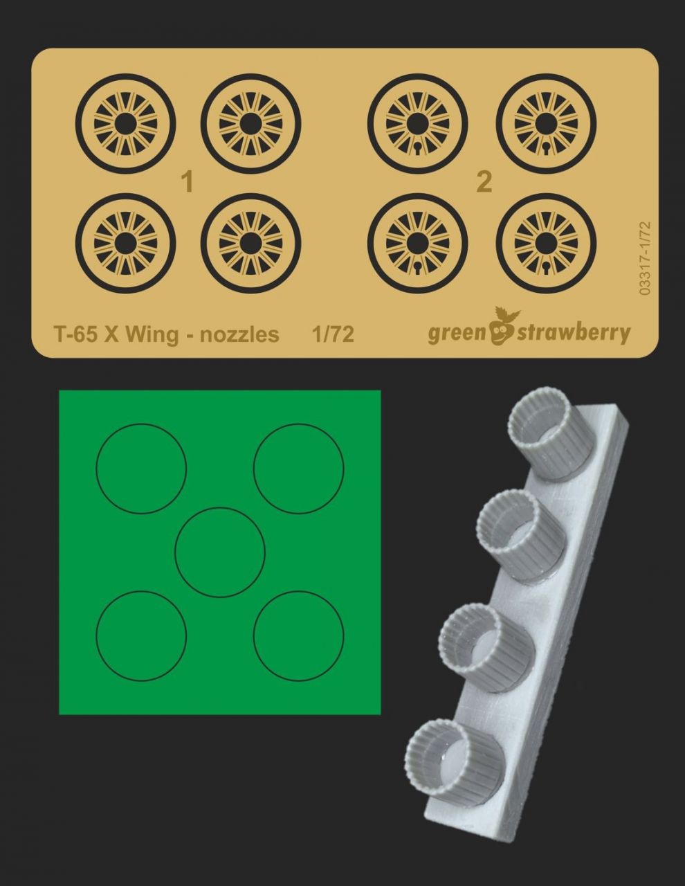 GreenStrawberry 03317 T-65 X-wing nozzles