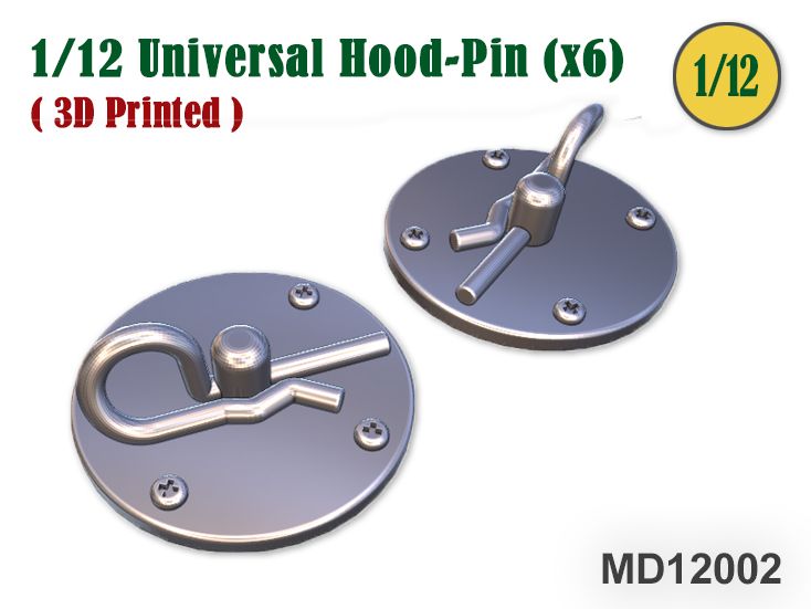 Fat Frog MD12002 Universal Hood-Pin (x6)
