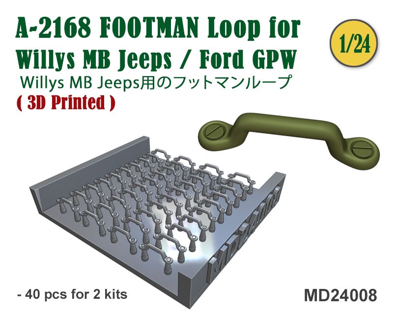 Fat Frog MD24008 A-2168 Footman Loop for Willys MB - Ford GPW (40 pcs)
