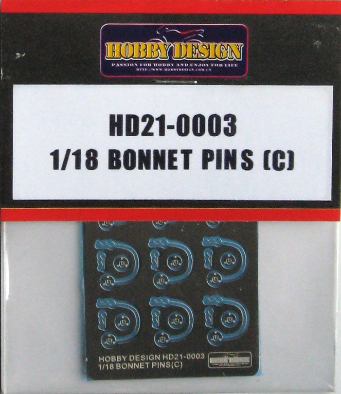 Hobby Design HD21-0003 1/18 Bonnet Pins (C)