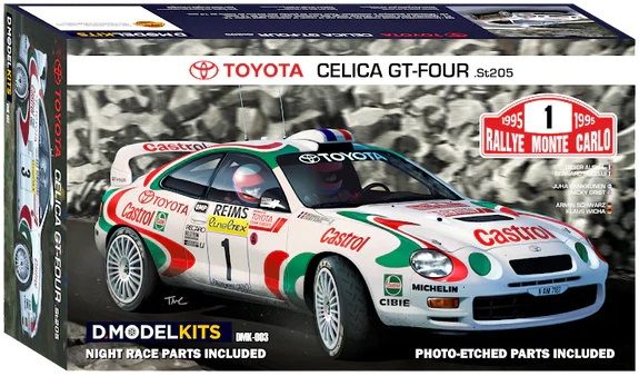 D Modelkits 003 TOYOTA CELICA GT - FOUR (ST205) - RALLY MONTE CARLO 1995