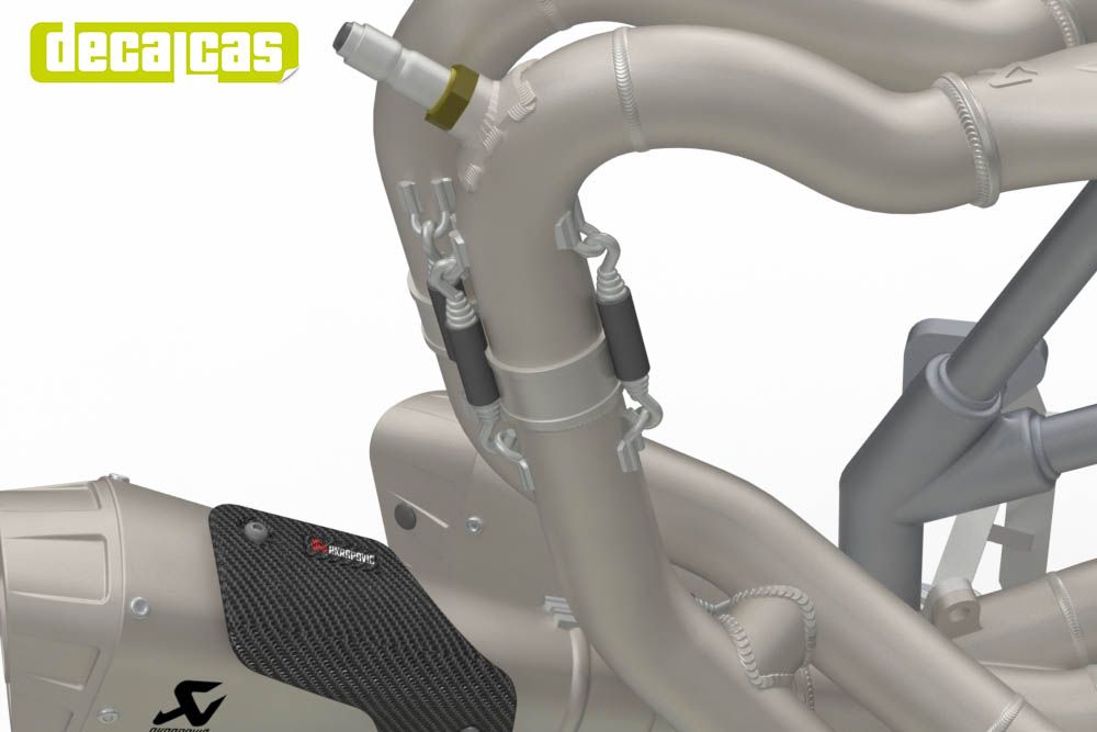 Decalcas PAR085 Exhaust for 1/12 scale models: Ducati Superleggera V4