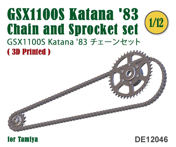 Fat Frog DE12046 Chain & Sprocket set for GSX1100S Katana '83