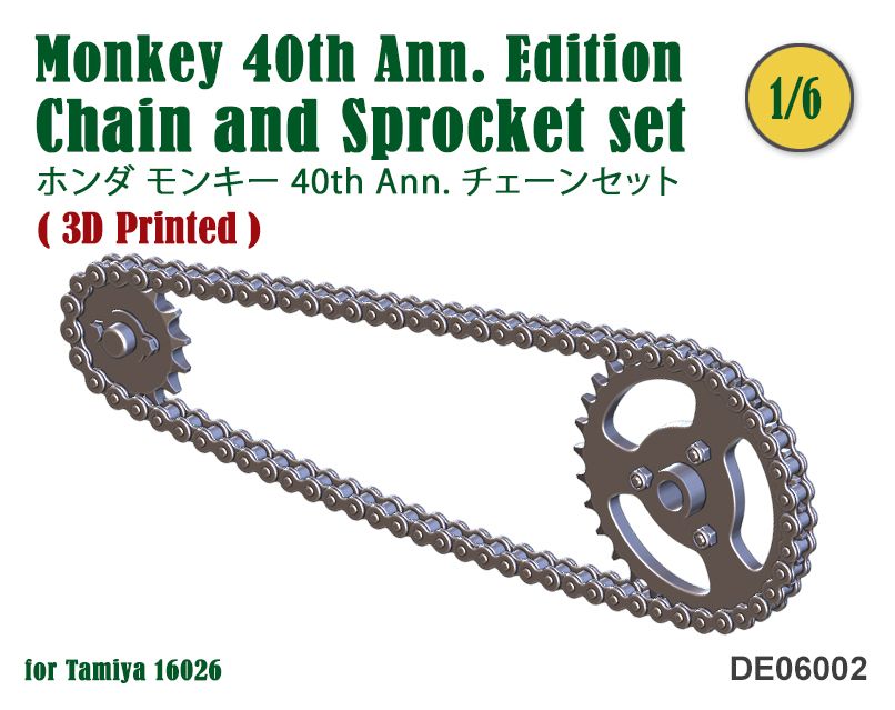 Fat Frog DE06002 Chain and Sprocket set for Monkey 40th Ann. Edition