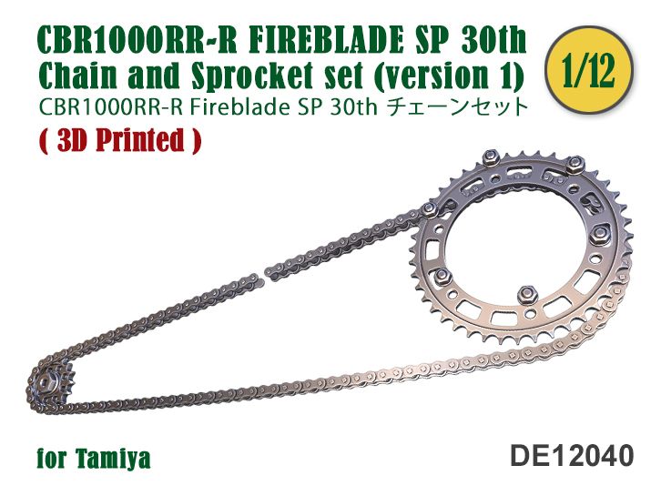 Fat Frog DE12040 Chain & Sprocket set fo CBR1000RR-R FIREBLADE SP 30th Ed. (Ver. 1)