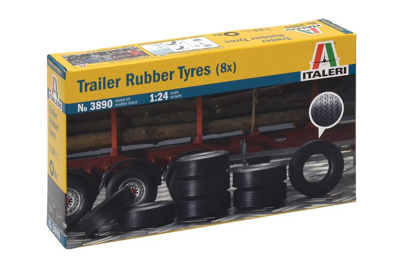 Italeri 3890 Trailer Rubber Tyres
