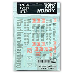 Mix Hobby MX05-040 Mclaren MP4/4 Sponsor Decals for meng/beemax