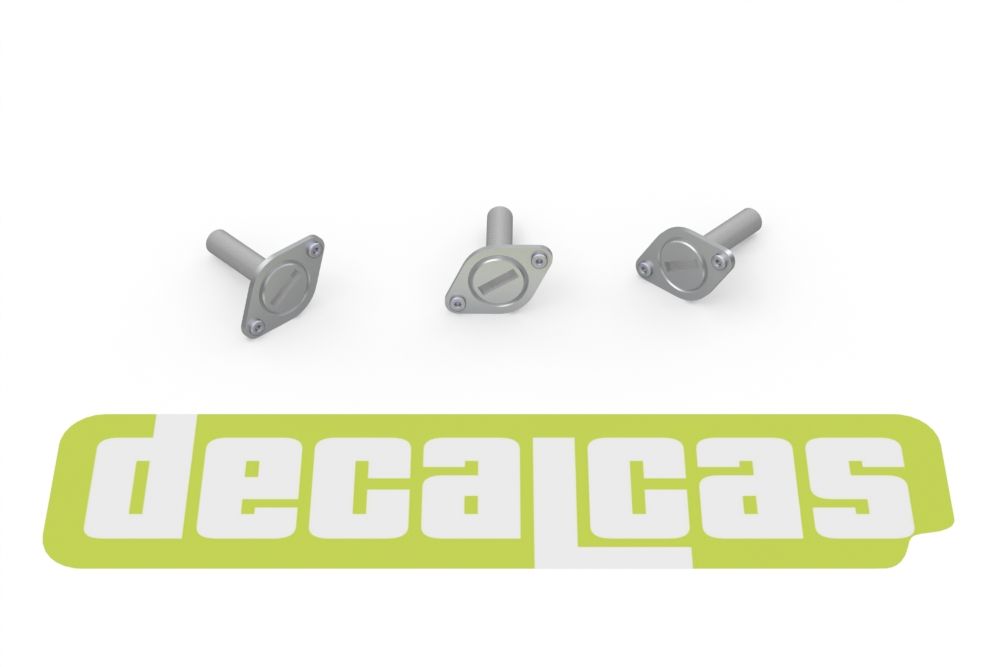 Decalcas PAR098 Bonnet pins for 1/12 scale models: Dzus quick release fasteners large - Type 2 (20 units/each)