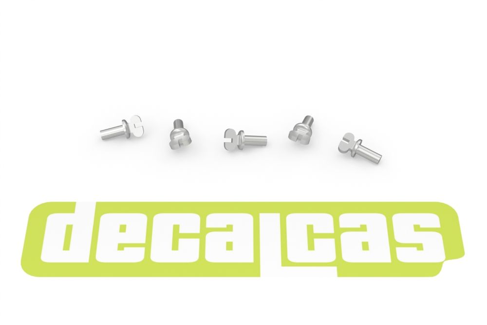 Decalcas PAR103 Bonnet pins for 1/12 scale models: Bugatti body screws (100 units/each)