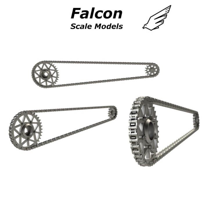 Falcon Scale Models FSM15 Chain set for 1/12 scale models: Yamaha YZR M1 - 2004