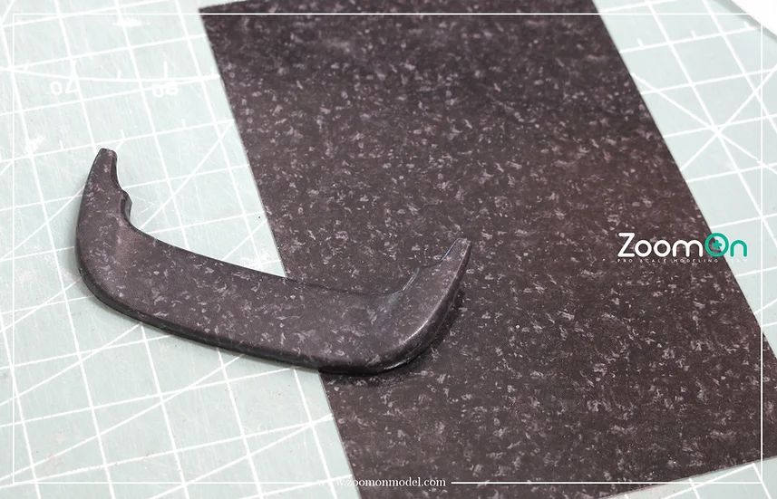 ZoomOn ZD169 Forged carbon fiber decal chopped style