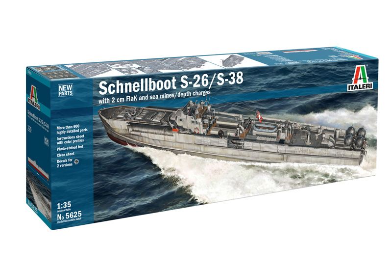 Italeri 5625 Schnellboot S-26/S-38