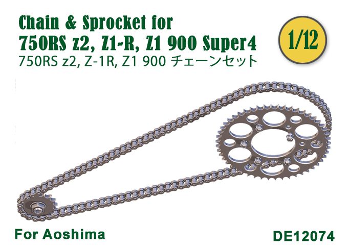 Fat Frog DE12074 Chain & Sprocket set for 750RS z2 '73 / Z750FX `79 / Z1-R '77 / Z1 900 Super4