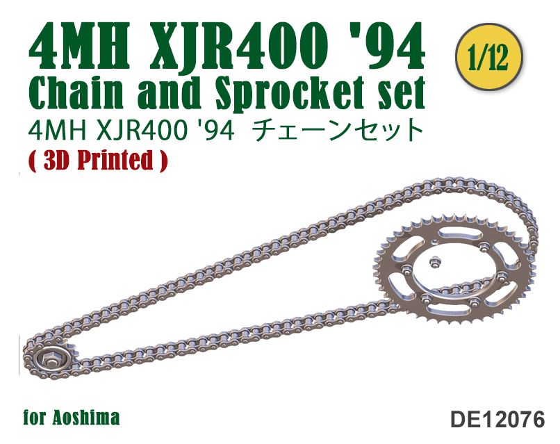 Fat Frog DE12076 Chain & Sprocket set 4MH XJR400 '94