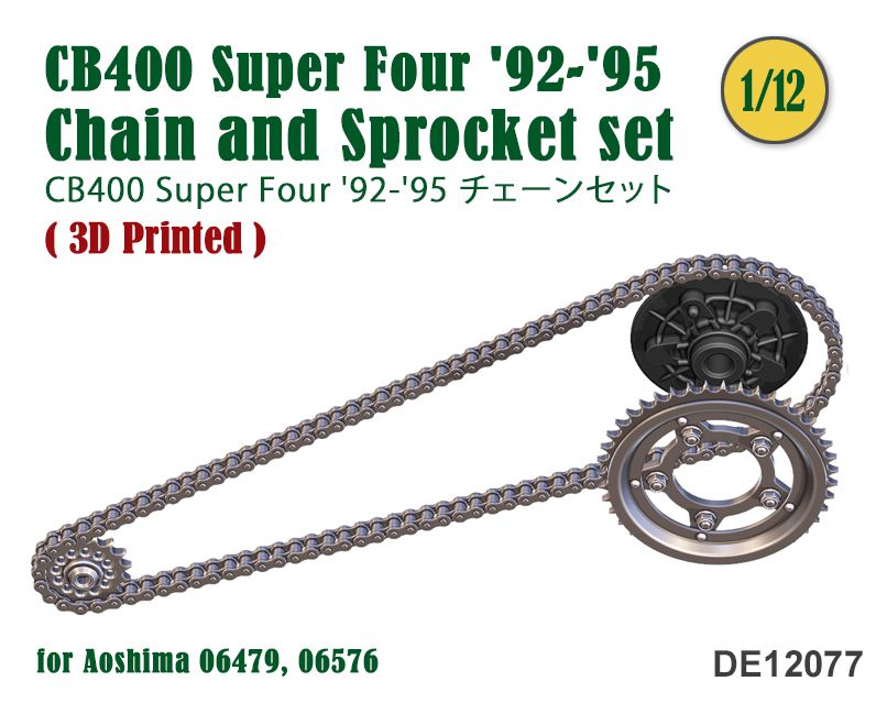 Fat Frog DE12077 Chain & Sprocket set CB400 Super Four '92-'95