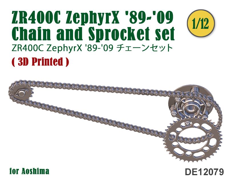 Fat Frog DE12079 Chain & Sprocket set ZR400C ZephyrX '89-'09