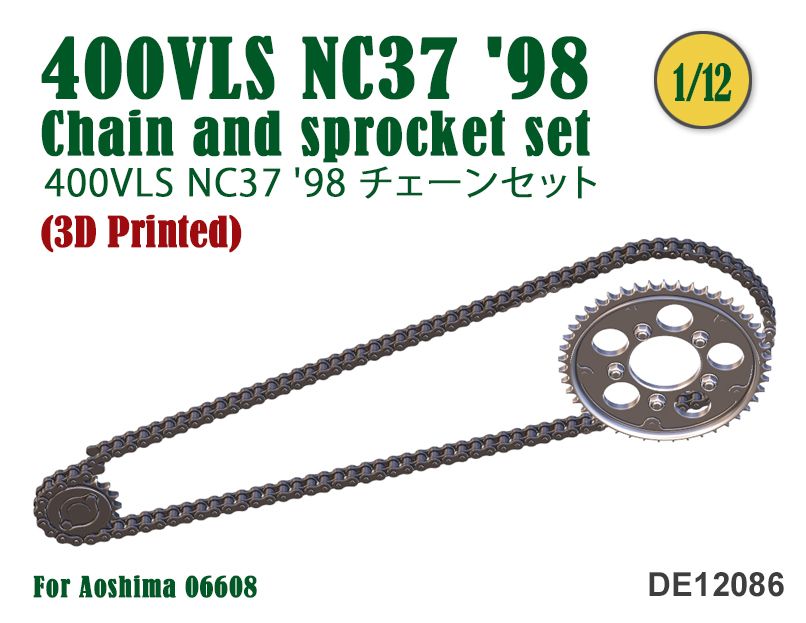 Fat Frog DE12086 Chain & Sprocket set 400VLS NC37 '98