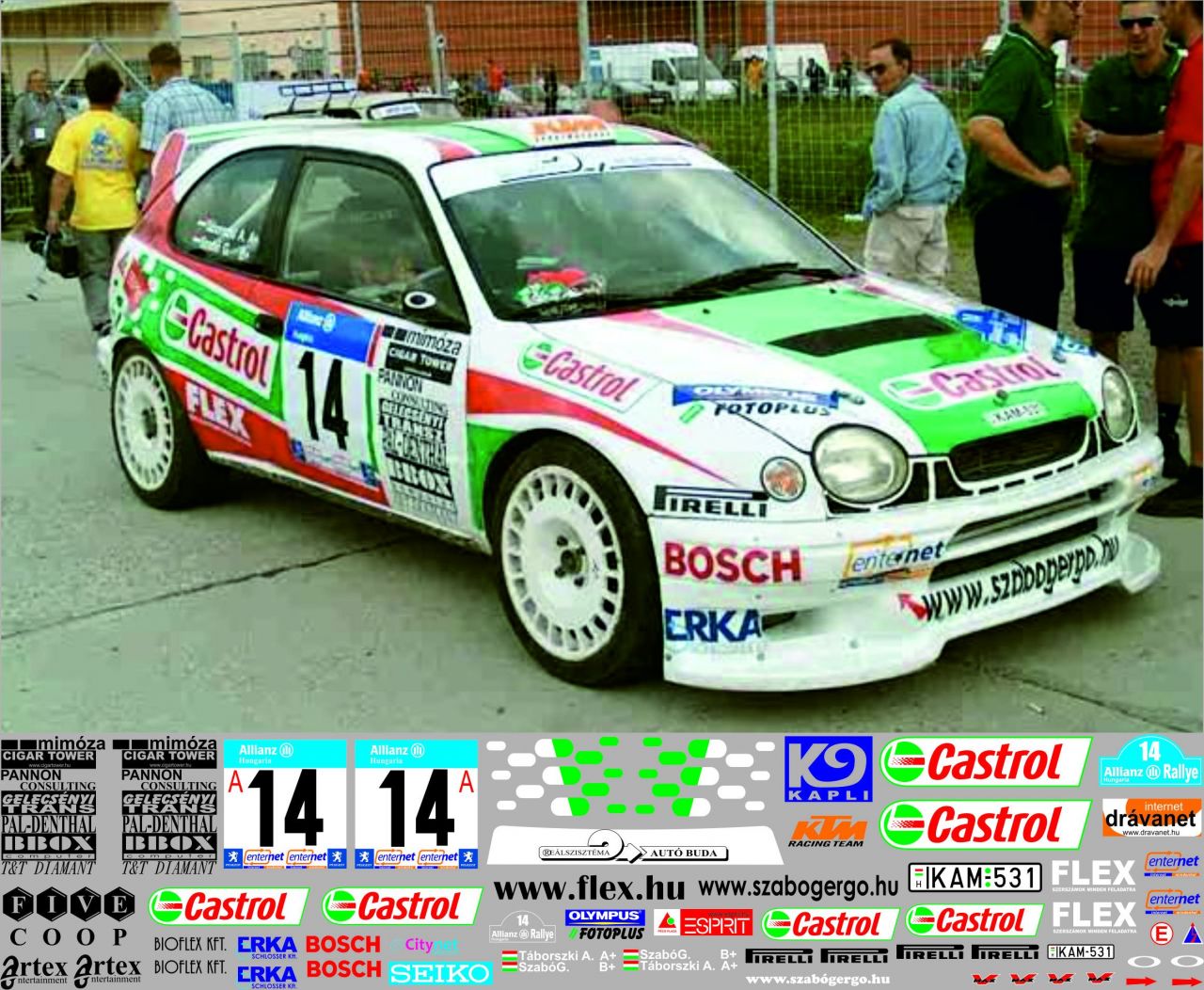 AM24 093 Toyota Corolla WRC Mecsek Rallye 2002 Szabó Gergely