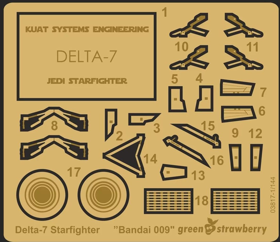 GreenStrawberry 03817 Delta-7 Starfighter Bandai 009