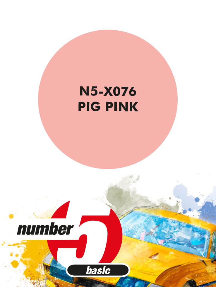 Number 5 N5-X076 Paint for airbrush: Pig Pink (1x30ml)