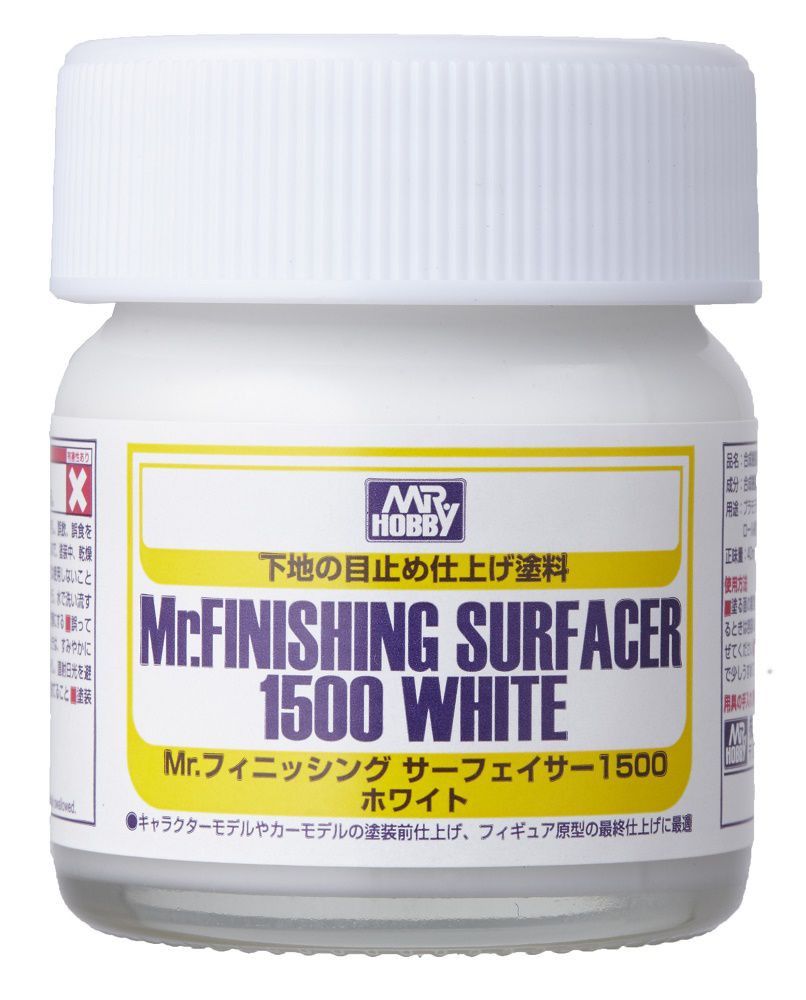 Mr. Hobby SF-291 Mr. Finishing Surfacer 1500 White (40 ml)