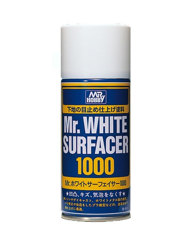 Mr. Hobby B-511 Mr. White Surfacer 1000 Spray (170 ml)