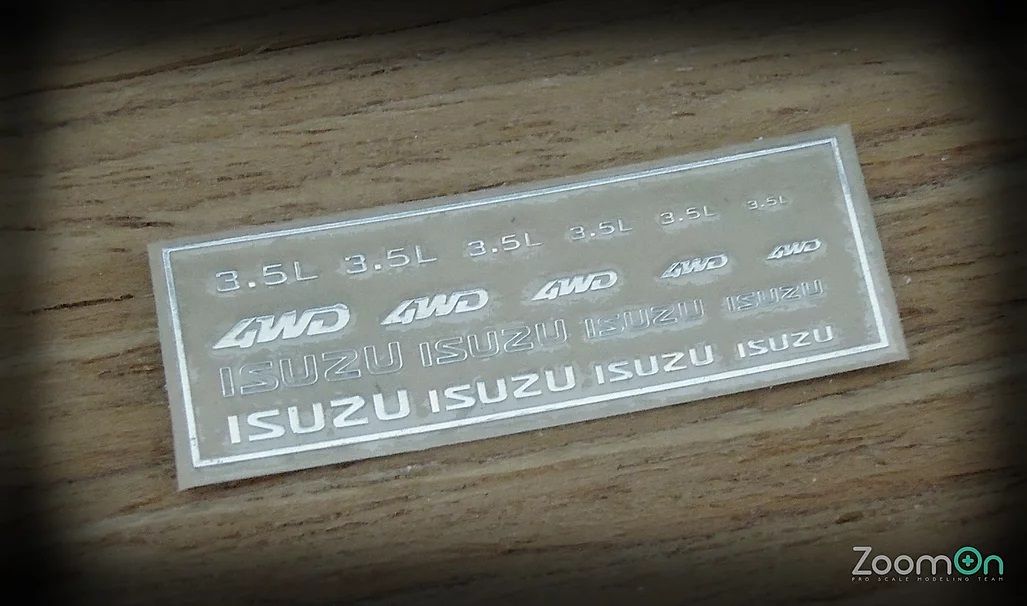 ZoomOn ZD037 Isuzu logo metal sticker
