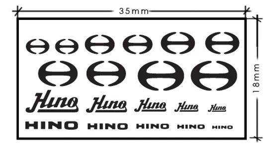 ZoomOn ZD038 Hino logo metal sticker