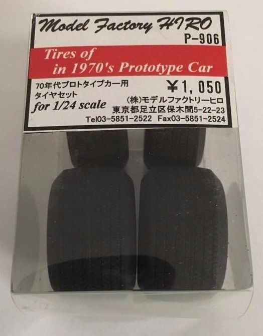 Model Factory Hiro P-906 Tyres for 1970 Prototype Cars