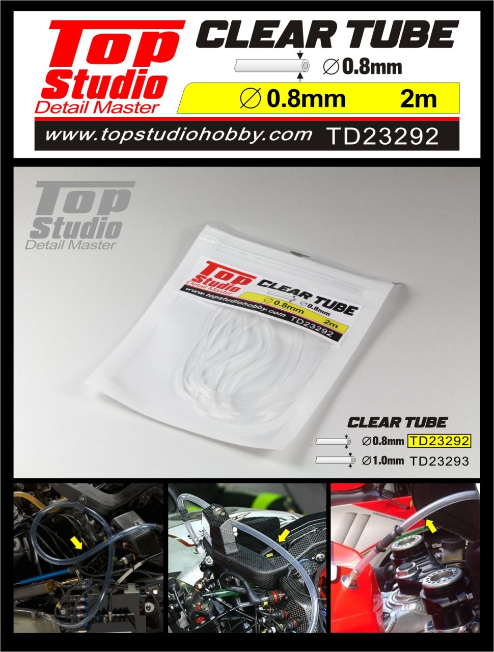 Top Studio TD23292 0.8mm Clear Tube