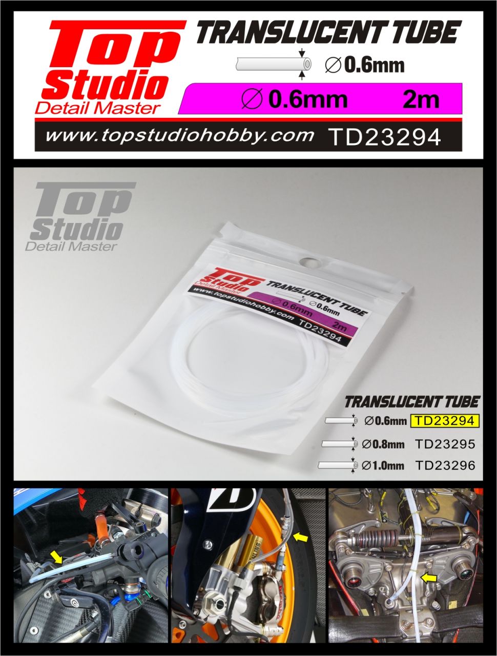 Top Studio TD23294 0.6mm Translucent Tube