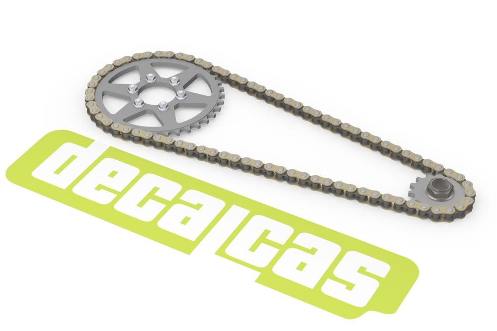 Decalcas PAR120 Generic chain and sprocket kit - type 1