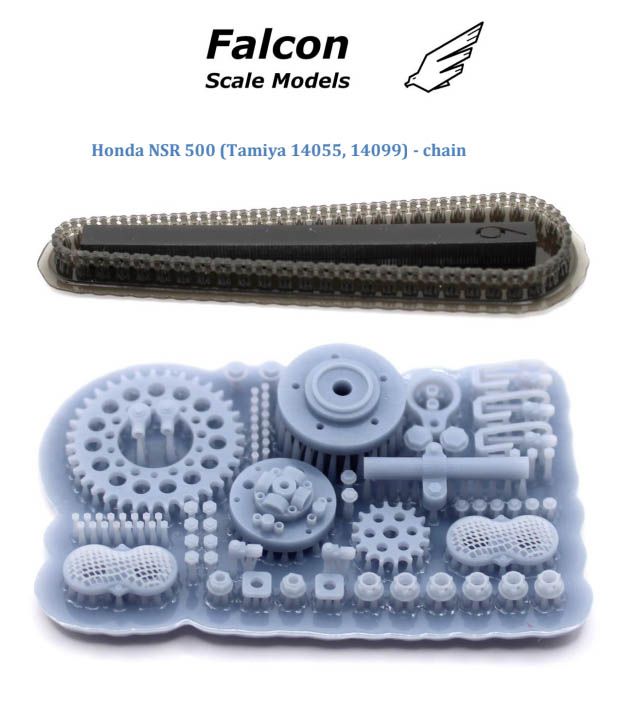 Falcon Scale Models P006 Chain set for 1/12 scale models Honda NSR500
