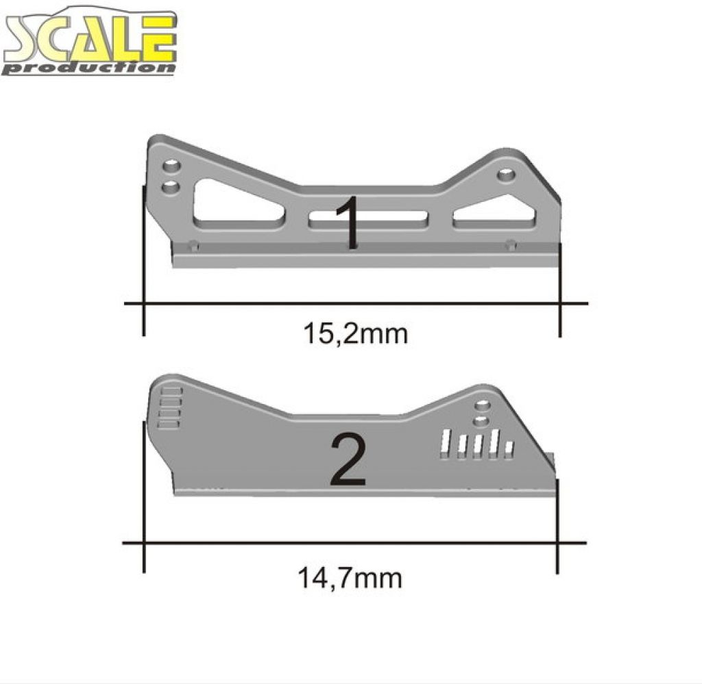 Scale Production SP24302 Side mount seat brackets (2pcs.) #1