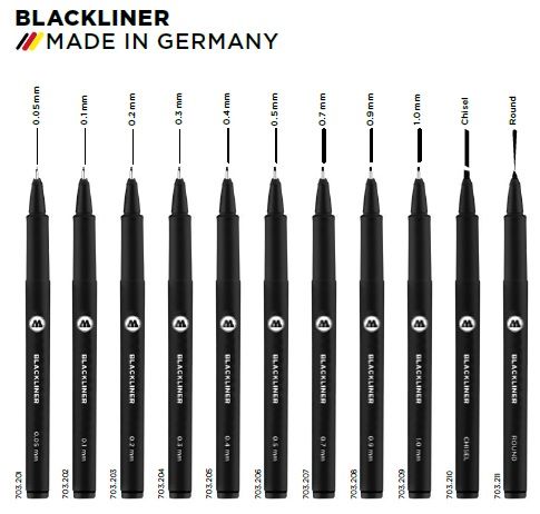 Molotow 703204 Blackliner 0.3mm