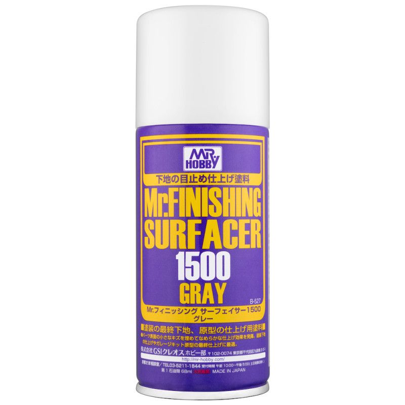 Mr. Hobby B-527 Mr. Finishing Surfacer 1500 Gray (170 ml)