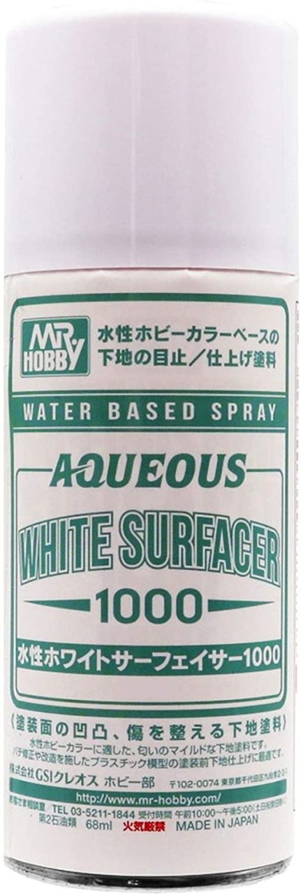 Mr. Hobby B-612 Aqueous Surfacer 1000 White (170 ml)