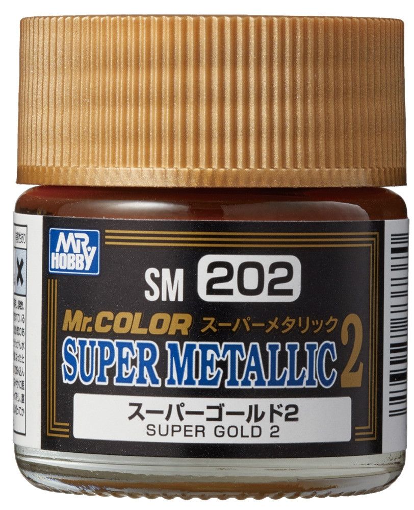 Mr. Hobby SM-202 Mr. Color Super Metallic 2 - Super Gold 2 (10ml)