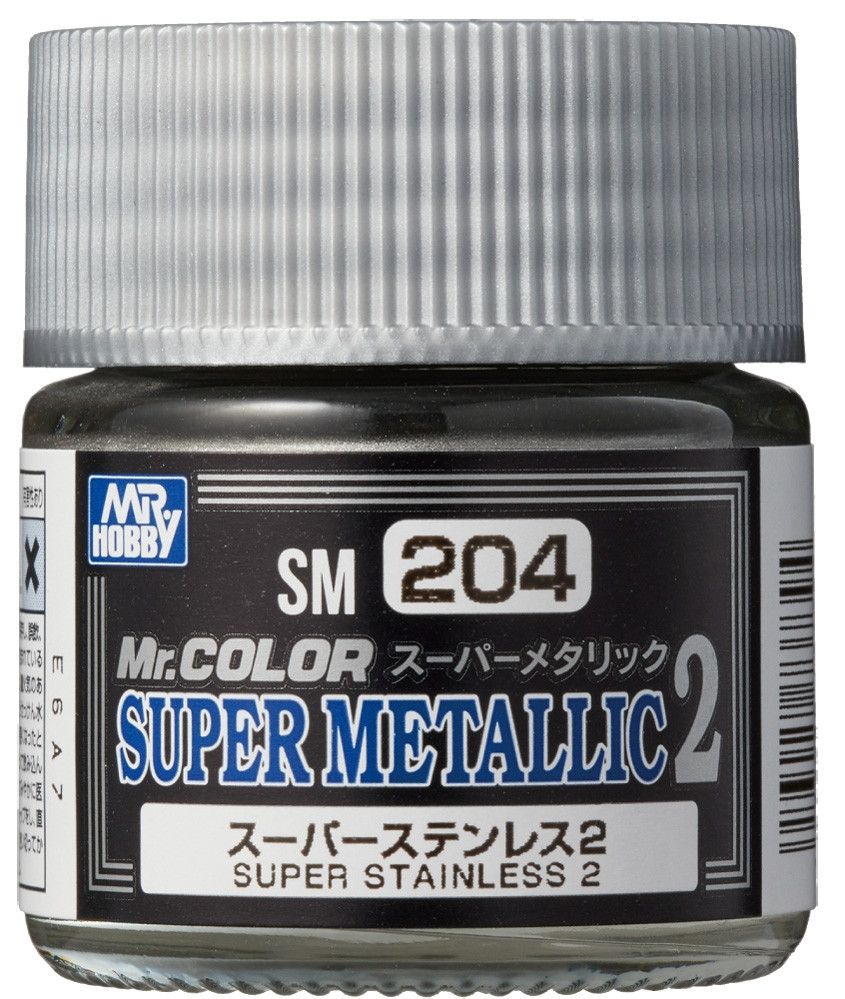 Mr. Hobby SM-204 Mr. Color Super Metallic 2 - Super Stainless 2 (10ml)